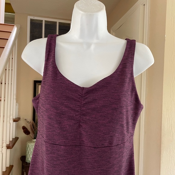 NWT Kuhl Mova Altiv Stretch Fabric Dress Built In Bra Heathered Purple M - Picture 3 of 5